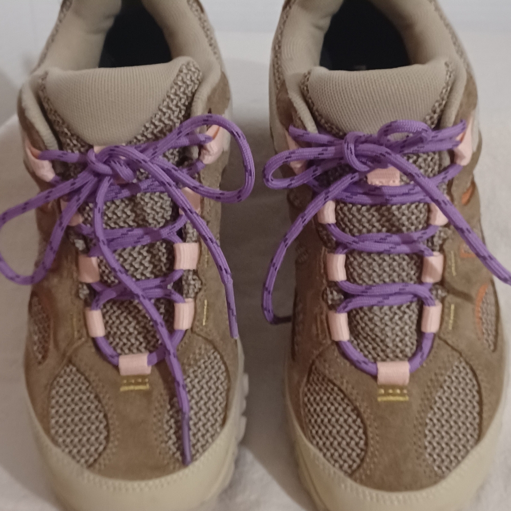 Merrell Womens Yokota Hiking Outdoor Shoes. Mocha, Lavender And Peach Sz 7